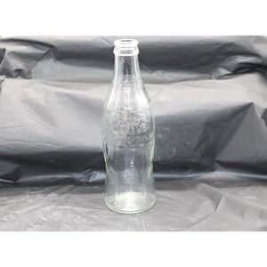 Vintage 10 oz Clear Empty Bottle Coca-Cola Coke Bottle Embossed 7.5" Tall